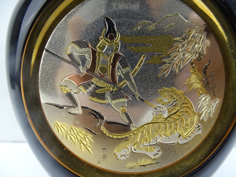 Dekselvaas: The Art Of Chokin, 24 KT Gold Edged, Japan