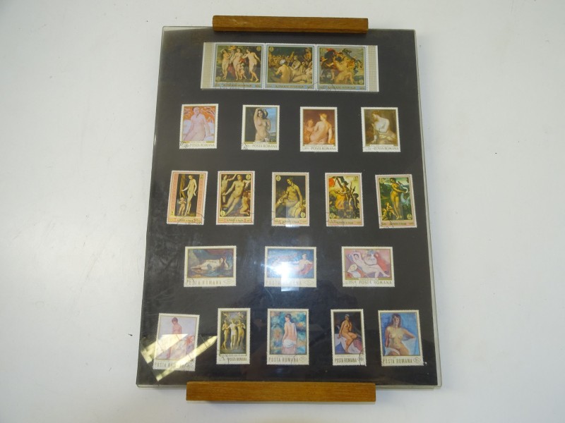 20 Postzegels: Naaktmodellen, 12 Roemenie en 8 VAE, 1969-1972