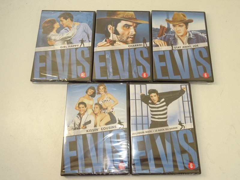 5 Nieuwe Elvis Presley Film Dvd's