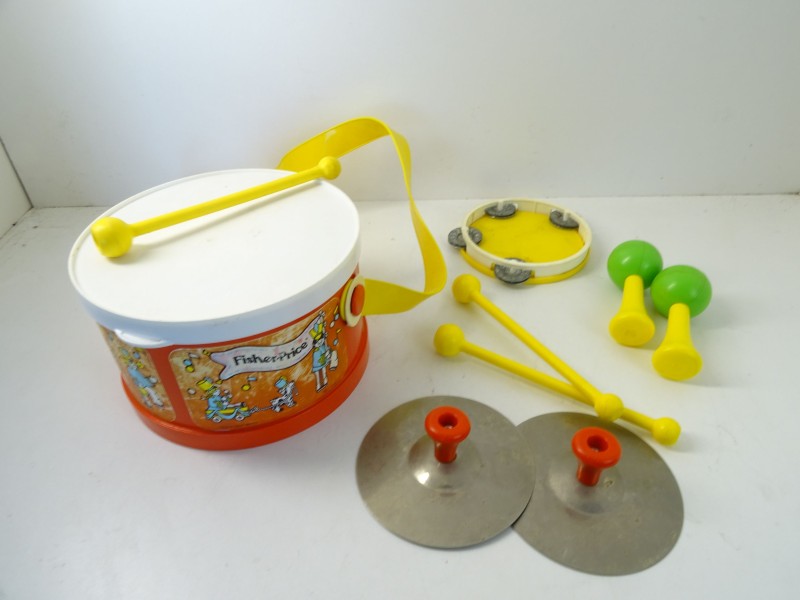Fisher Price: Fanfare Drumset, 1979