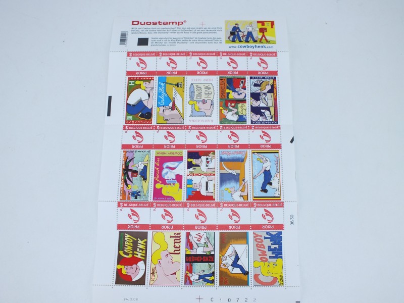 Postzegelkaart: Cowboy Henk, 2002
