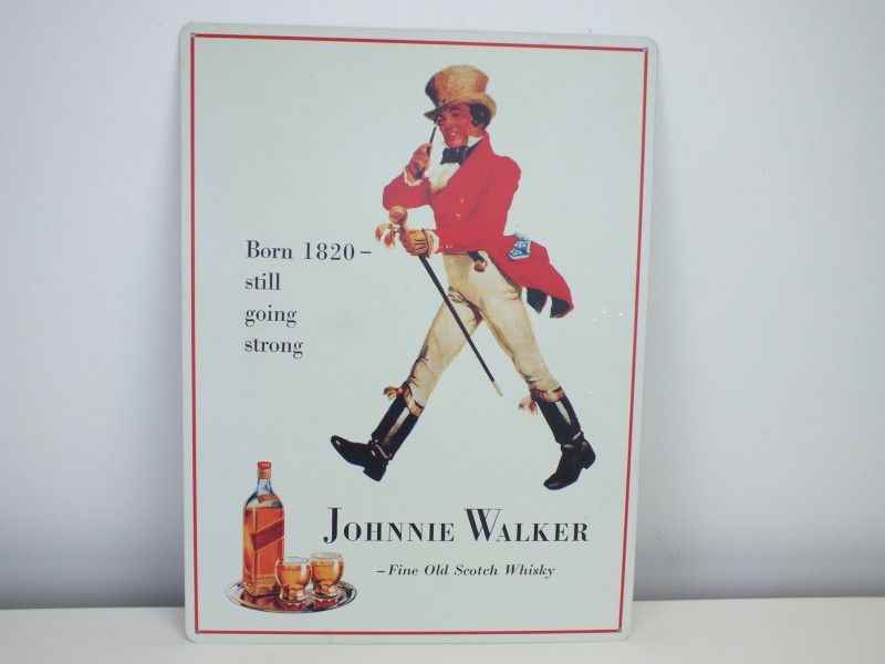 Bikken Reclamebord: Johnnie Walker, Whisky