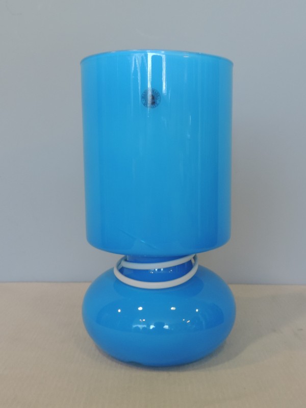 Vintage Ikea Lykta paddestoellamp blauw
