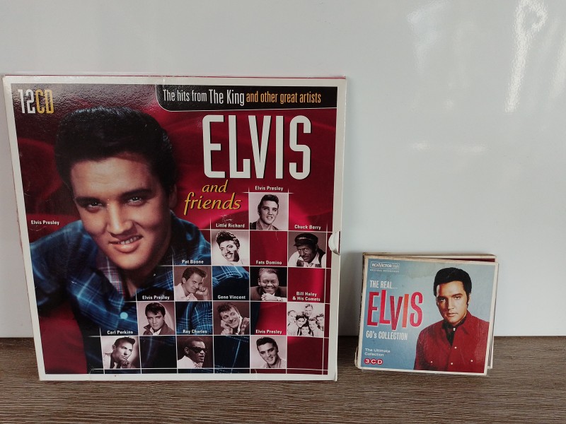 Set van CDbox Elvis & Friends en the real Elvis 60's collection