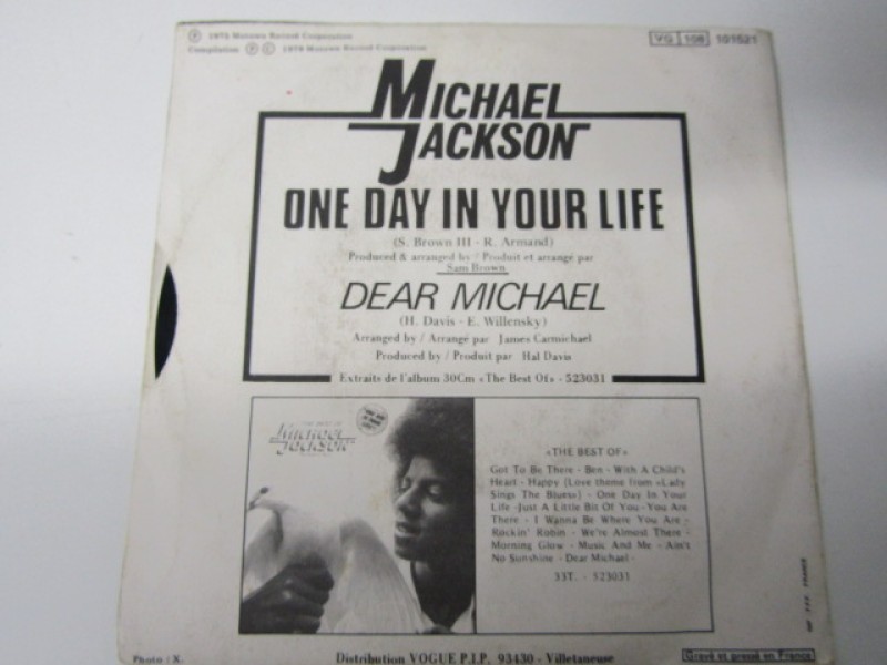 Single Michael Jackson, One Day in Your Life, 1975