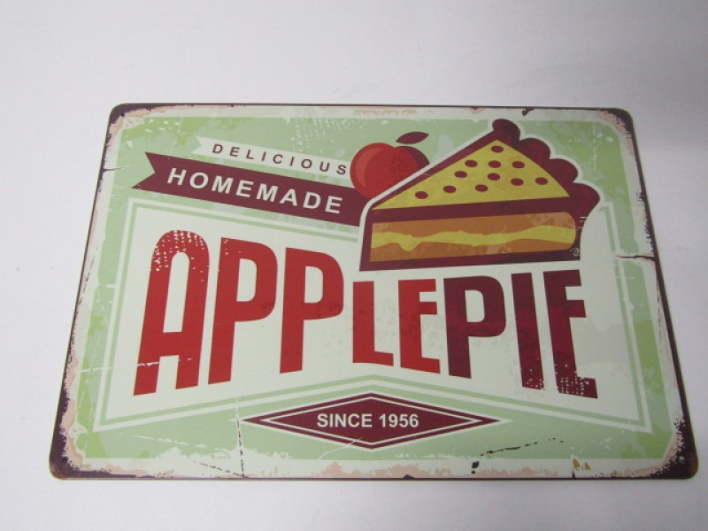 Blikken Ophangbord ‘ Delicious Homemade Applepie’