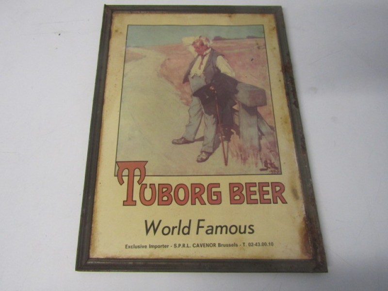 Reclamebordje, Tuborg World Famous