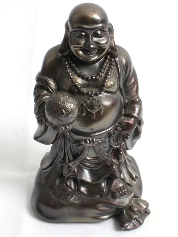 Beeld - Boeddha met aardbol