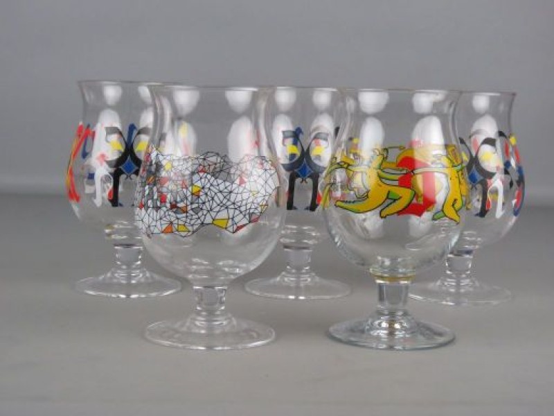 5 Duvel collectie glazen