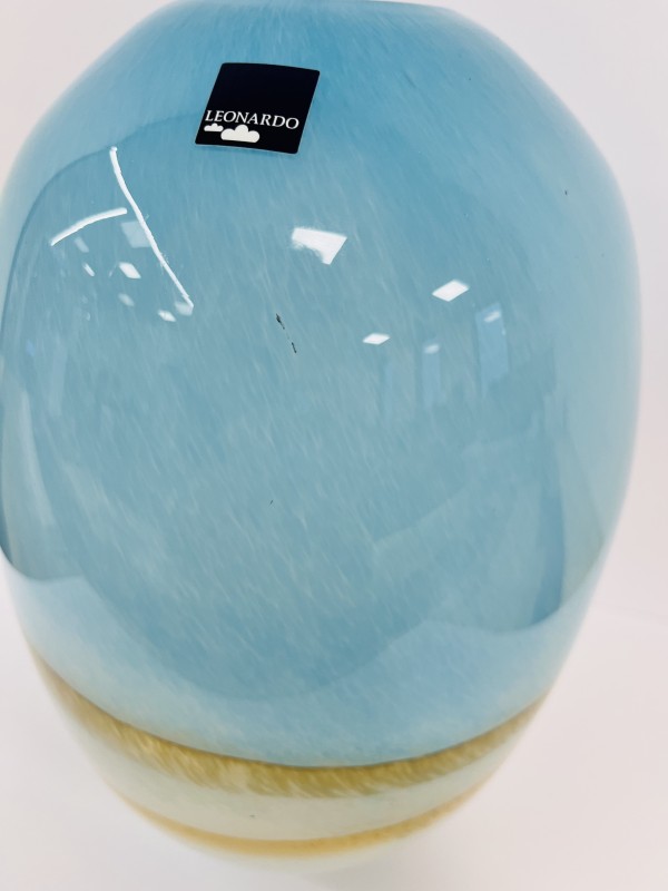Mooie helblauwe vaas van Leonardo