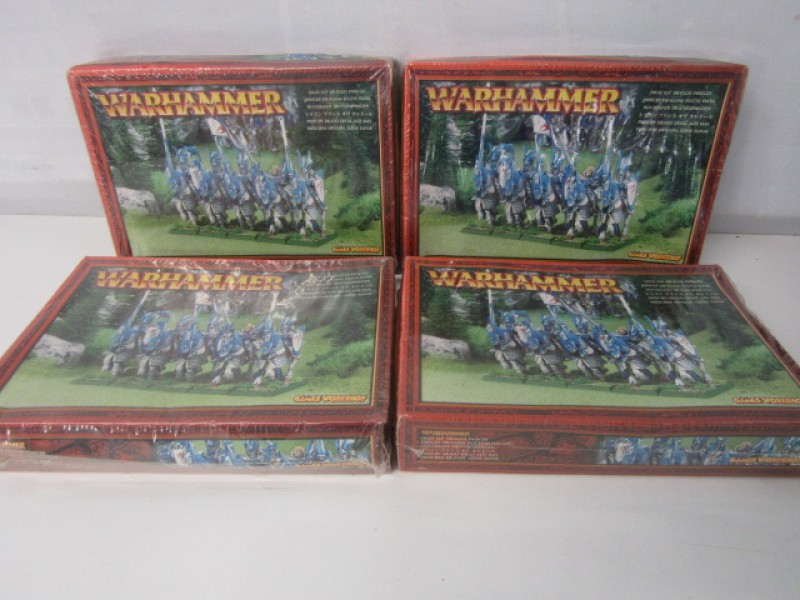 Warhammer, 4 sets High Elf Dragon Princes, 2002, Ongeopend.