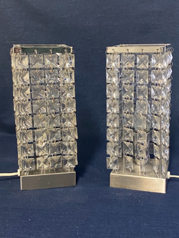 Twee tafellampen van de ontwerper JAN DES BOUVRIE en gemaakt door Boxford Holland in de jaren '80