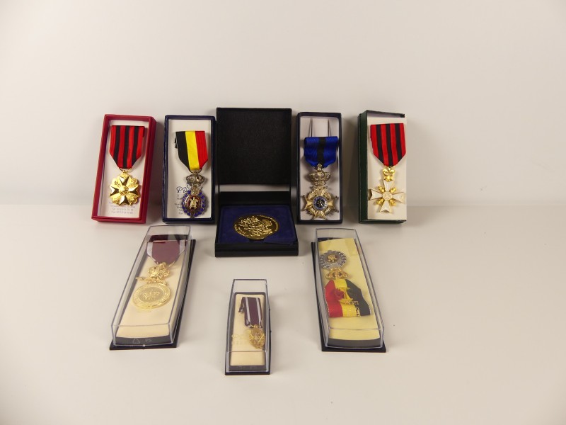 Lot Vintage Belgische Medailles