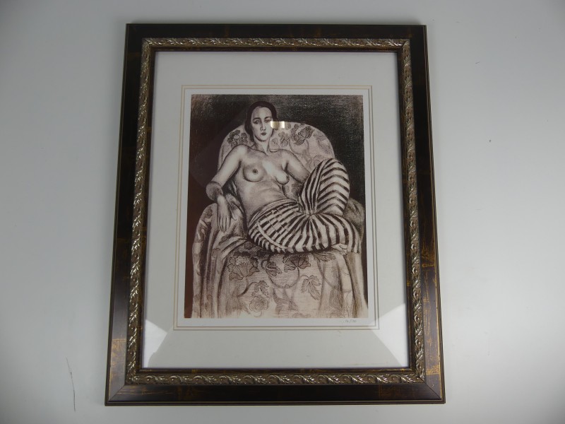 Matisse – naakte dame in zetel – offsetdruk