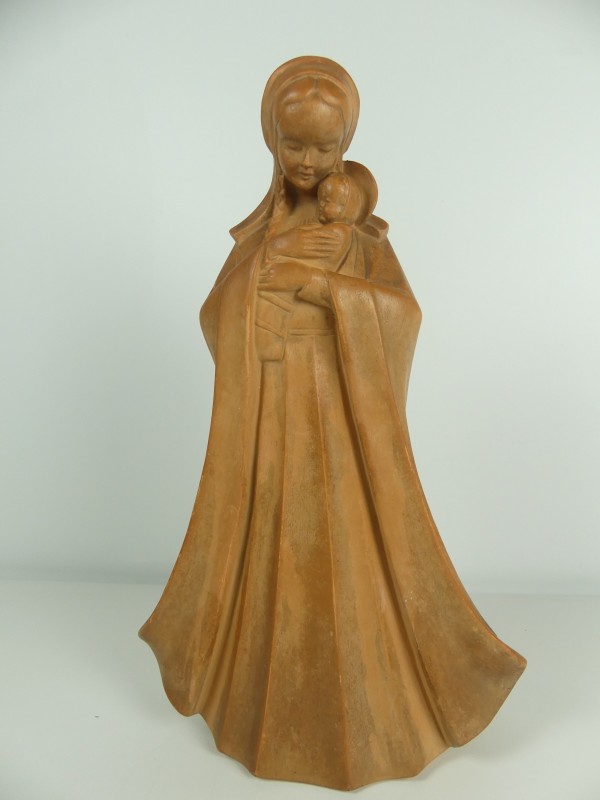 Madonna Maagd Maria en Kind Jezus Beeld -Keramiek