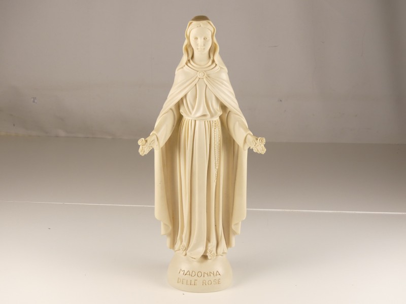 Beeld Maagd Maria Onze Lieve Vrouw Madonna delle Rose Resin
