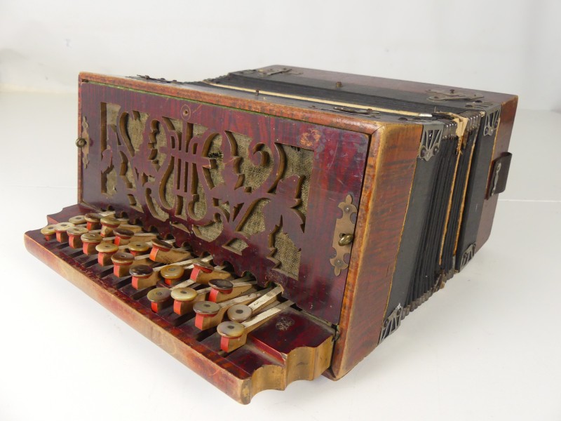 Antieke Duitse accordeon