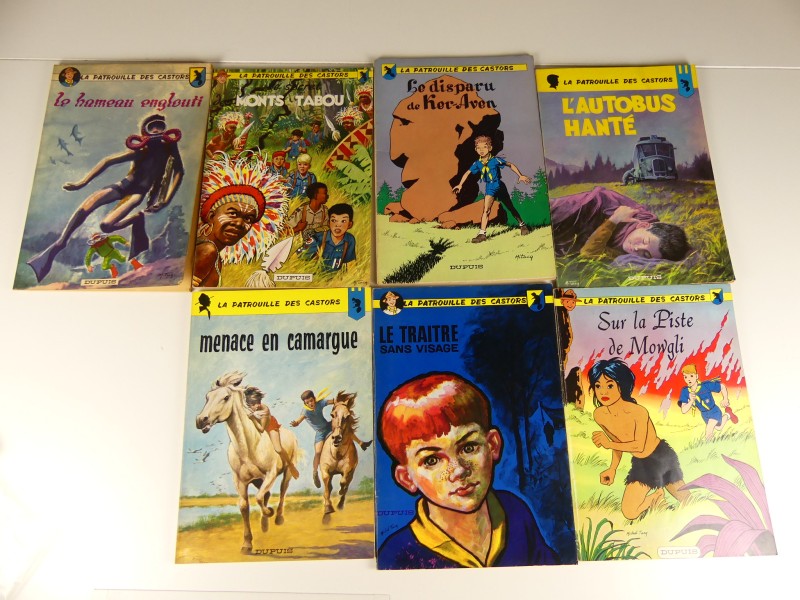 Mitacq/Charlier - 7 vintage strips – La patrouille des castors – 1964 – 1969