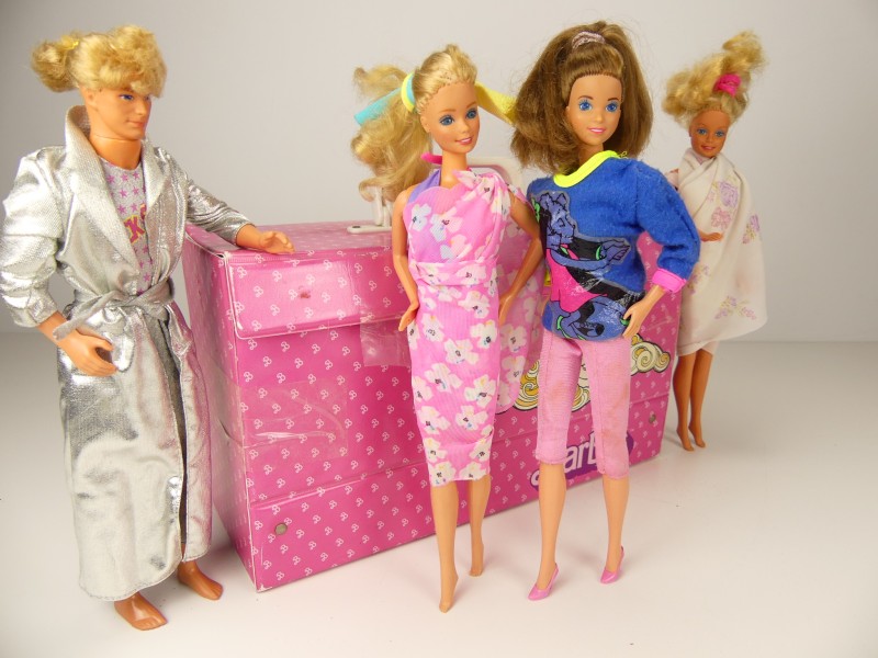 Vintage Barbie koffer 1986 gevuld