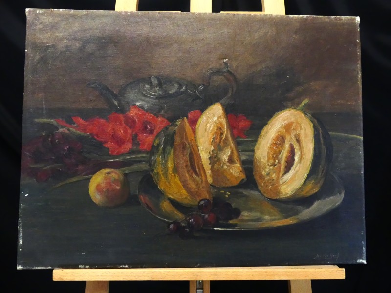 Schilderij -Stilleven Fruit - Jos Van Hoof
