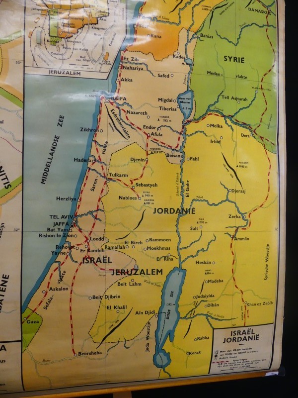 Oude Palestijnse Wandkaart