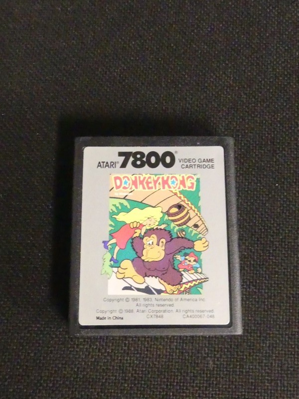 Retro Atari 7800 Cartridges in doos