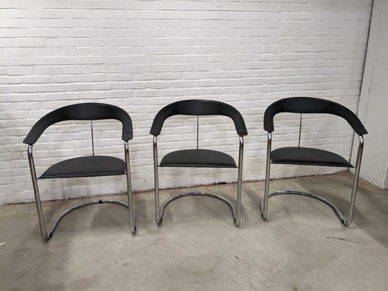 3 Canasta stoelen, jaren 70