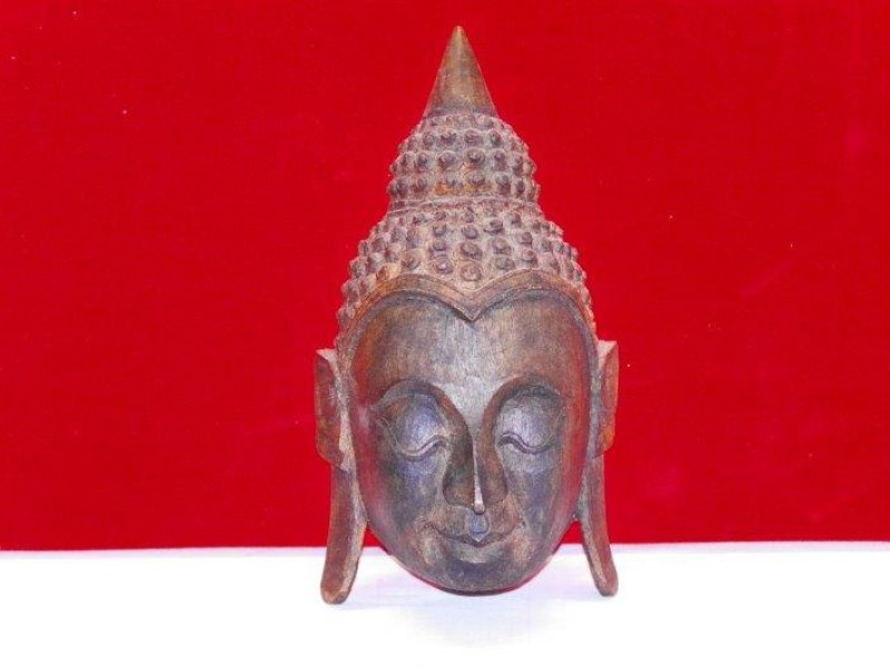 Handgesneden Boedhha masker