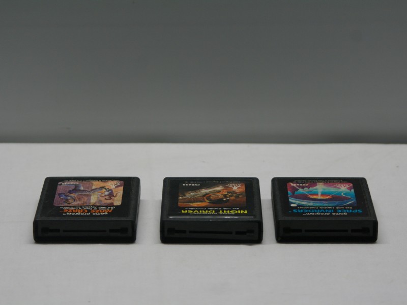Set van drie "Atari" videogames
