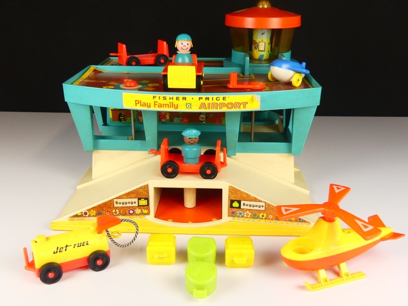 Vintage Fisher Price - luchthaven - 1972