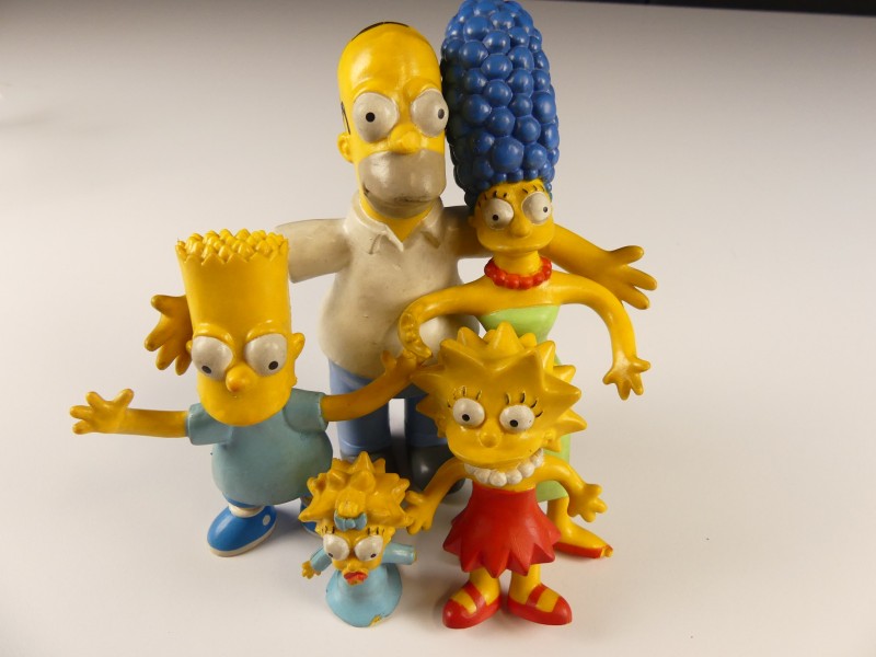 Vintage buigzame Familie Simpsons - 1990 Jesco