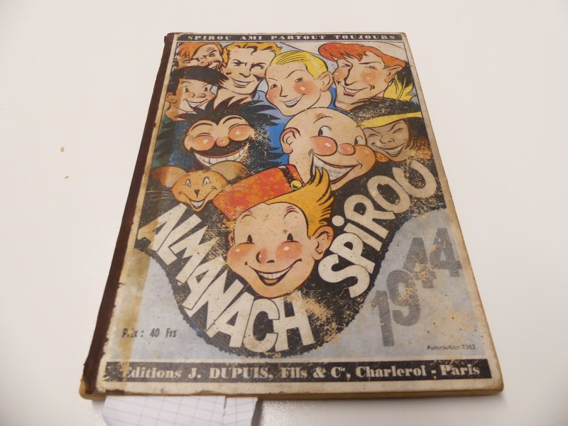 Vintage strip en verhalenboek - Almanach Spirou – 1944