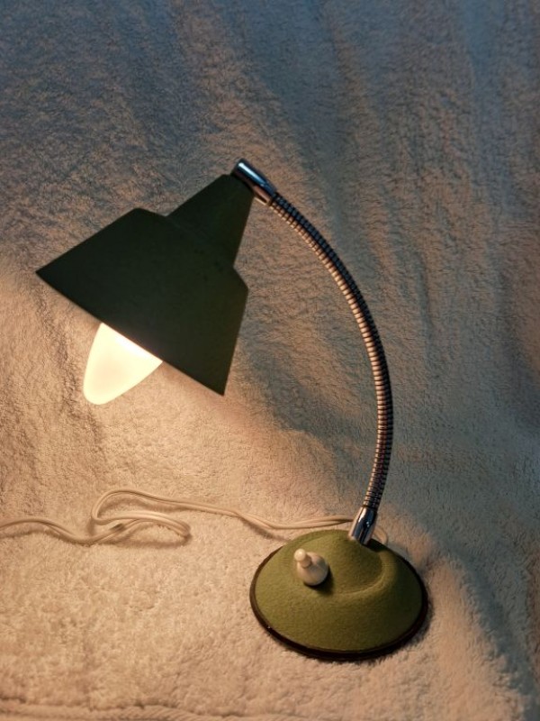 Vintage (jaren vijftig) cocotte bureaulamp