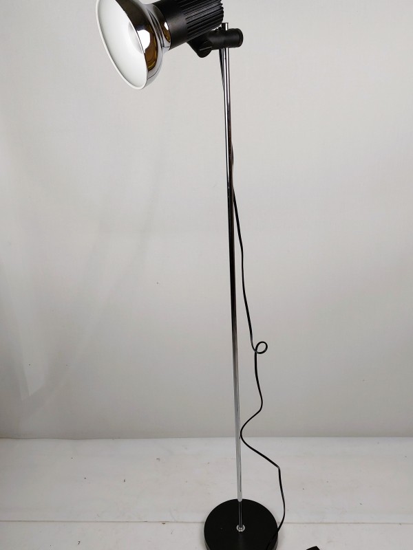 Vintage vloerlamp met richtbare spot