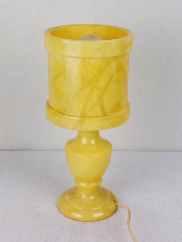 Vintage gele albasten lamp