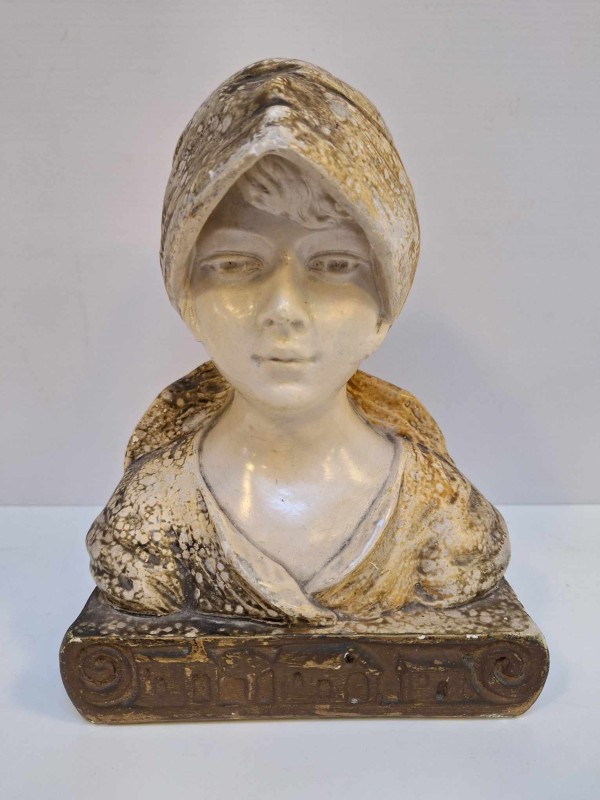 Gipsen buste van Alphonse Henri Nelson