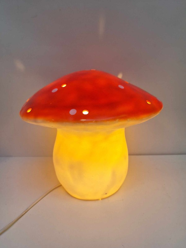 Vintage Heico paddenstoel nachtlampje