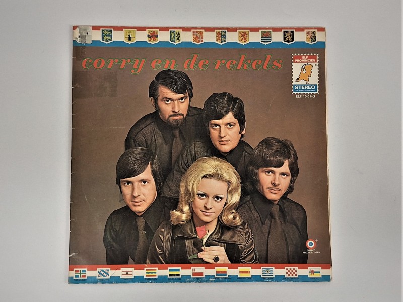 Gesigneerde vinylplaat 'Corry en de Rekels'