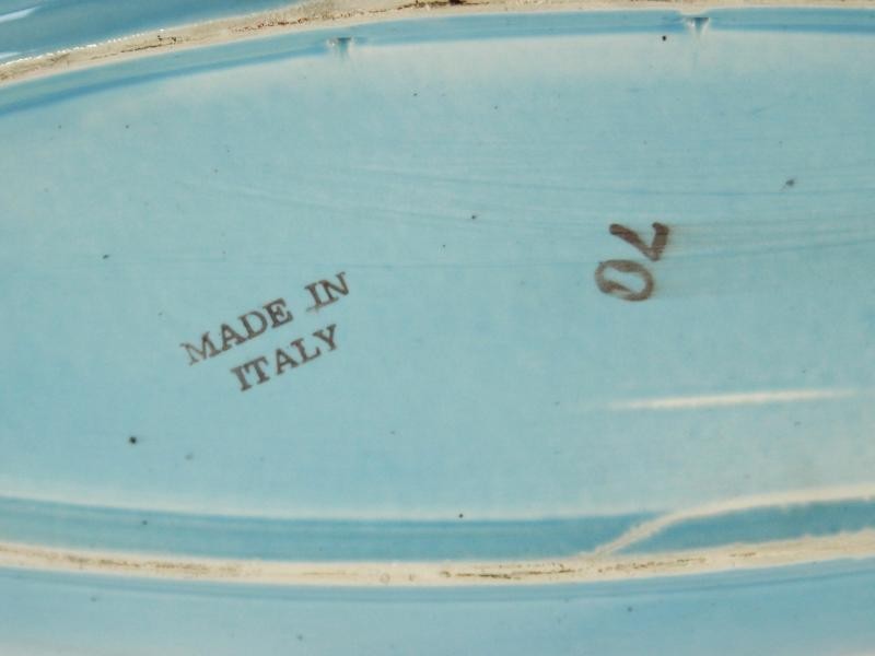 Vintage, Italiaans wandbord met vrouwenhoofd