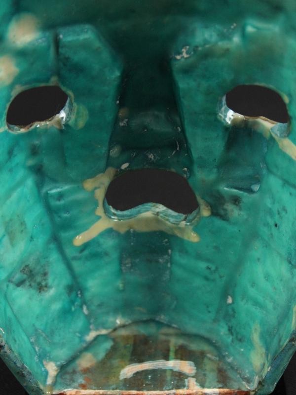 Mexicaans dodenmasker uit turkoois en abalone