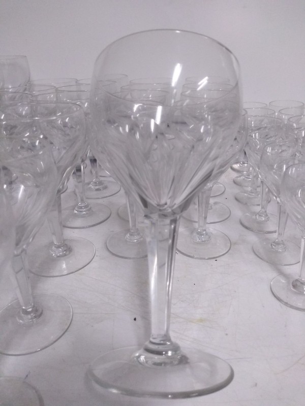 42-delig kristallen glasservies