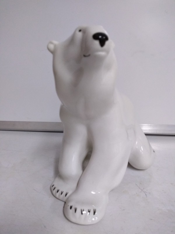 Vintage IJsbeer sculptuur
