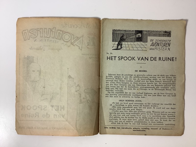 lot van 5 boekjes: De schoonste avonturen van Mister X - 1945