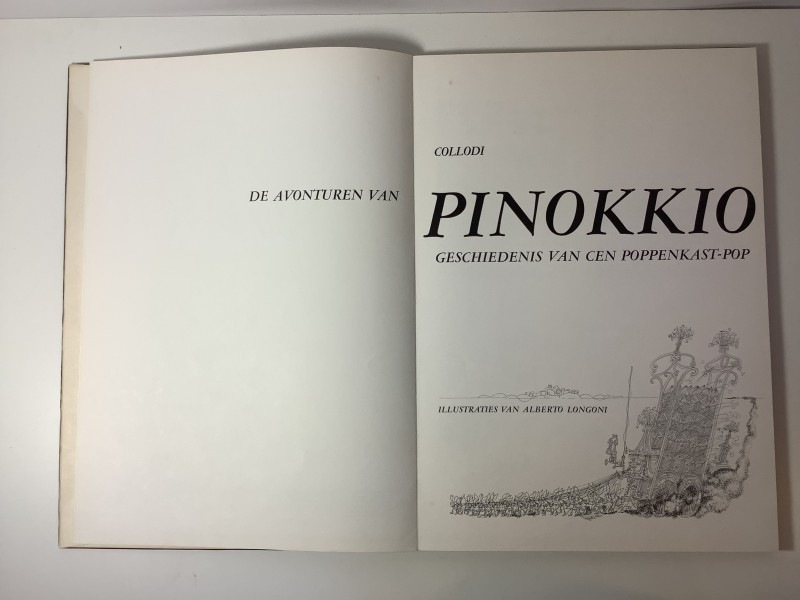 Groot boek: De avonturen van Pinokkio door Collodi