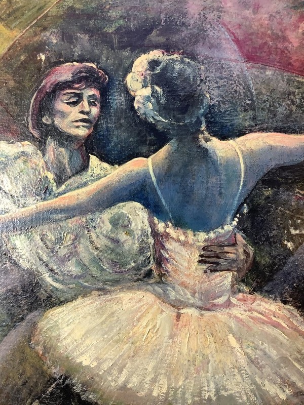 Olieverfschilderij: Dansers door Eugeen Vander Beken - 1986