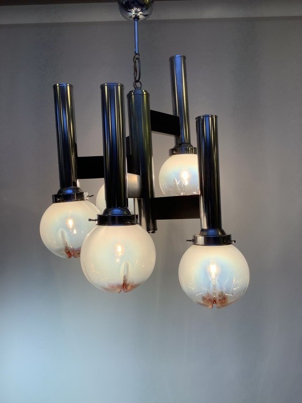 Vintage design plafondlamp Mazzega Murano