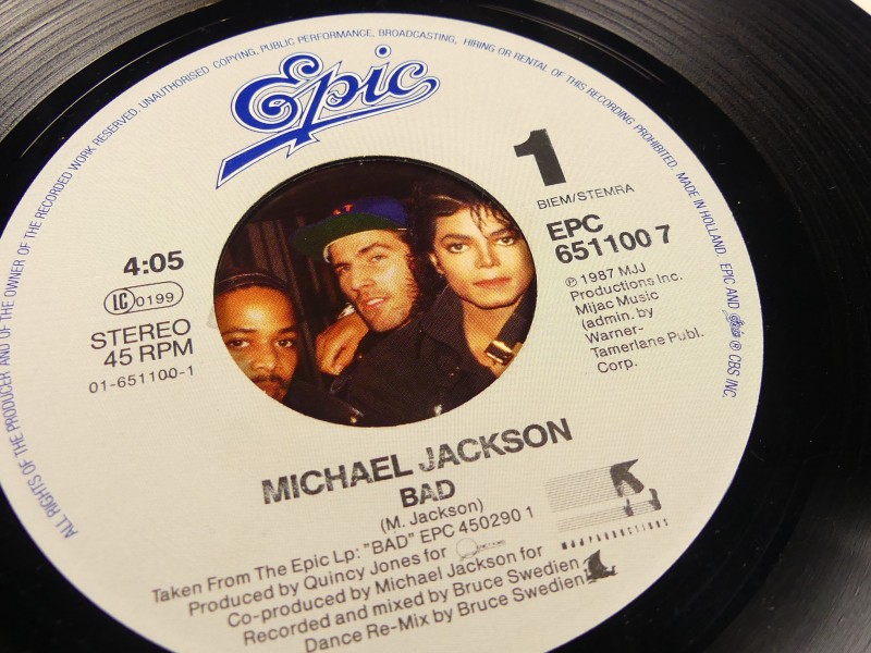 3x 7'' single vinyl - Michael Jackson