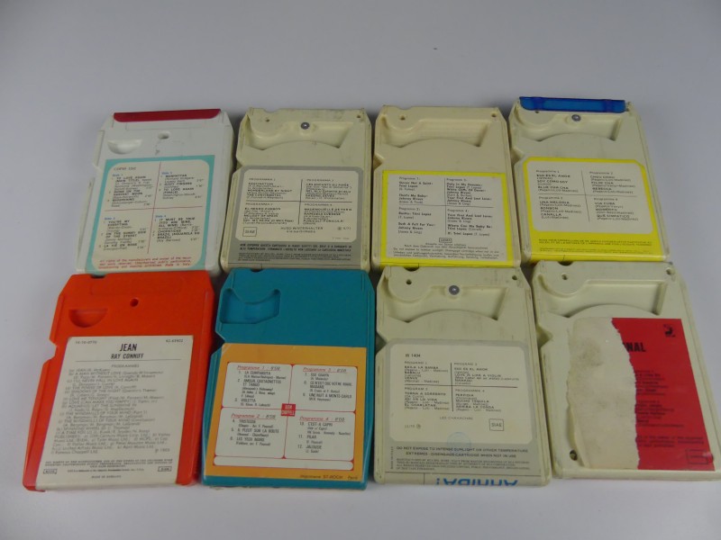 Groot lot 8 track tapes