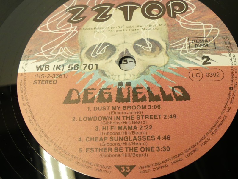ZZ Top – Degüello, vinyl