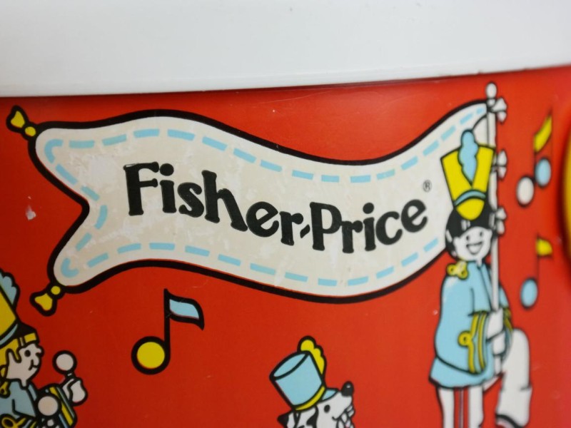Fisher Price muziek instrument trommel, 2 rammelaars en tamboerijn
